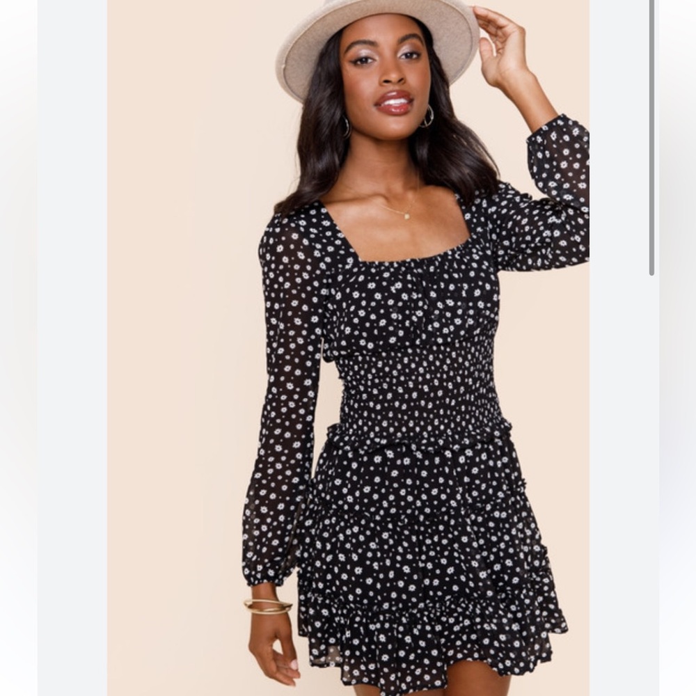 Floral Peasant Dress 🌸